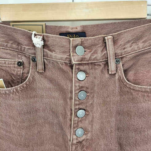 ポロラルフローレン POLO RALPH LAUREN THE WIDE LEG CROP ウォッシュド カラー デニム パンツ レディース 25