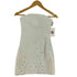 ザラ ZARA Strapless White Denim Rhinestone Mini Dress ストラップレス ホワイトデニム ラインストーン ミニドレス レディース XS