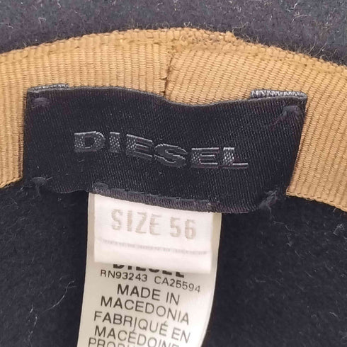 ディーゼル DIESEL ロゴバッチ ウール 中折れハット メンズ 56