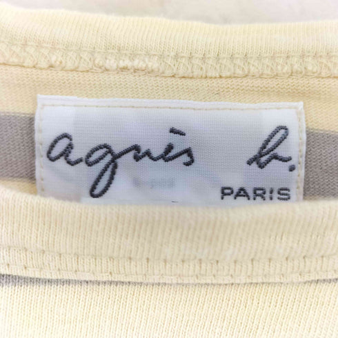 アニエスベー agnes b. PARIS サンライズ期 ボーダー 七分袖 バスクシャツ レディース 1