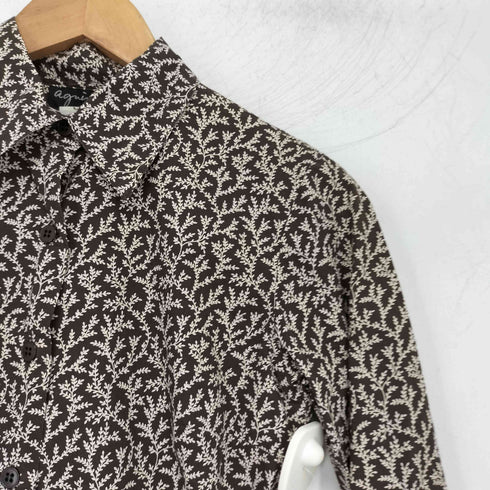 アニエスベー agnes b. PARIS サンライズ期 総柄 シャツ レディース JPN:36