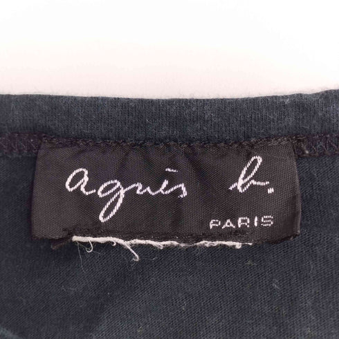 アニエスベー agnes b. PARIS 長袖 フロントプリント カットソー レディース