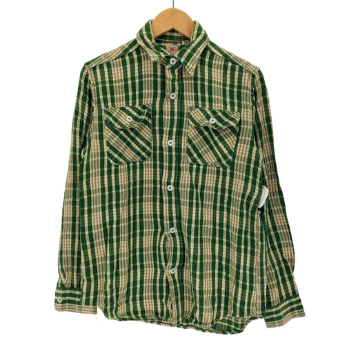 シュガーケーン SUGAR CANE ユニオンチケット フラップポケット チェック ネルシャツ メンズ JPN:S