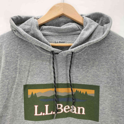 エルエルビーン L.L.Bean ロゴ プリント 薄手 プルオーバー パーカー フーディー メンズ import:M