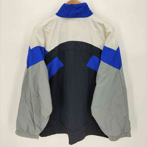 アディダス adidas 80-90S 銀タグ パネル切替 ナイロンジャケット メンズ