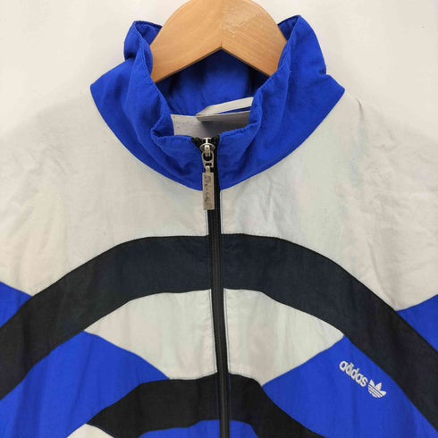 アディダス adidas 80-90S 銀タグ パネル切替 ナイロンジャケット メンズ