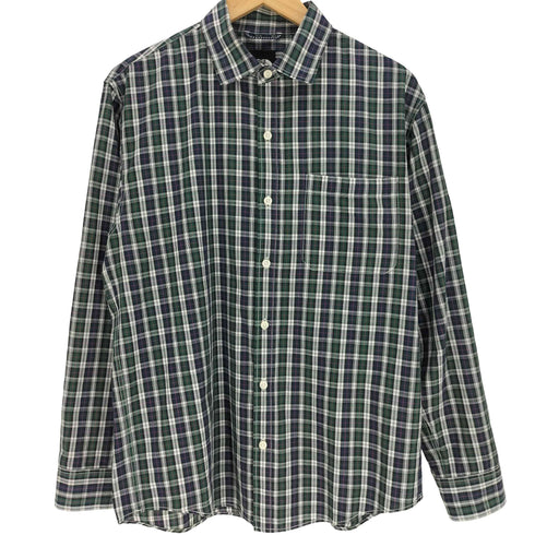 ザノースフェイス THE NORTH FACE コットンポリ L/S タータンチェック シャツ メンズ import:XL