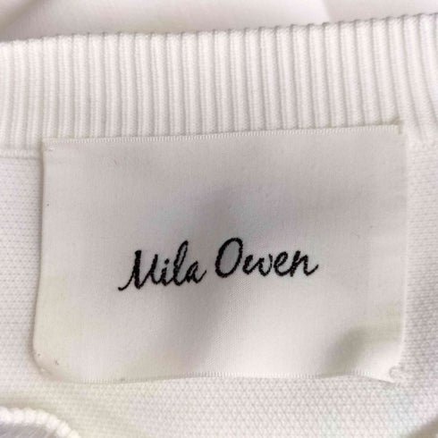 ミラオーウェン Mila Owen オーバーサイズトレーナー見えニットプルオーバー レディース ONE SIZE