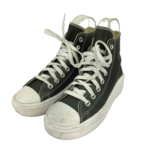 コンバースオールスター CONVERSE ALLSTAR Chuck Taylor All Star Move Platform Leather チャックテイラー オールスター ムーブ プラットフォーム レザー 厚底ハイカットスニーカー レディース JPN:23