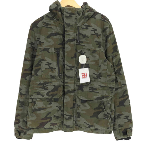 ザラマン ZARA MAN 迷彩柄 中綿 ジップアップ フーデット マウンテン パーカー メンズ import:M