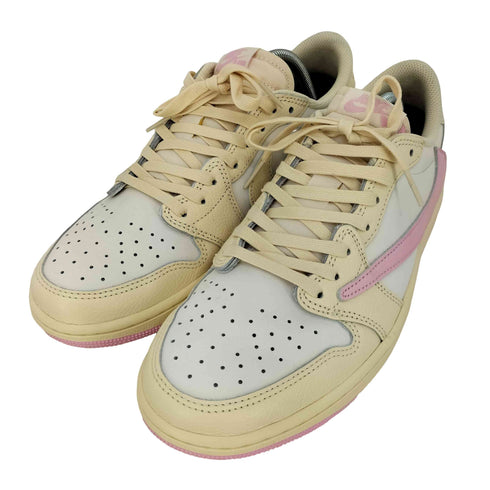 ジョーダンブランド JORDAN BRAND ×Travis Scott Air Jordan 1 Retro Low OG Muslin/Shy Pink メンズ JPN:27