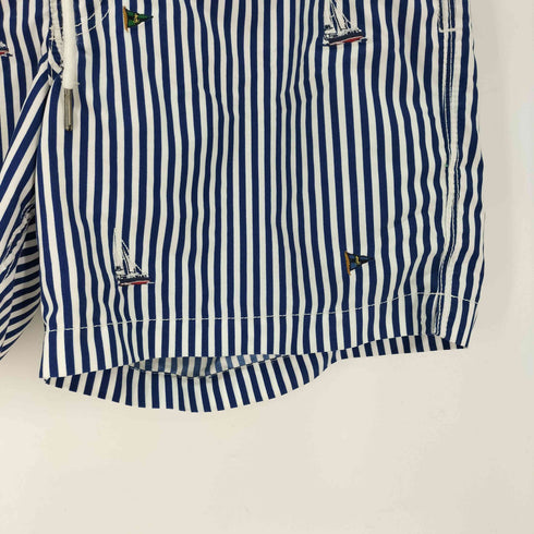 ポロバイラルフローレン Polo by RALPH LAUREN マリン刺繍 ストライプ スイム ショーツ メンズ JPN:M