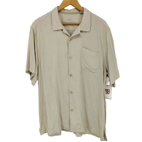 トミーバハマ Tommy Bahama シルク100% オープンカラーアロハシャツ メンズ JPN:XL