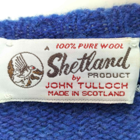 ジョンタロック John Tulloch スコットランド製ピュアウールシェットランドセーター レディース JPN:36