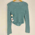 me+em select lace docking spangle key neck knit cardigan レースドッキングスパングルキーネックニットカーディガン レディース FREE