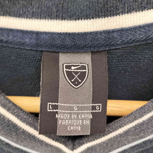 ナイキゴルフ NIKE GOLF 00S 鹿の子 スウッシュ刺繍 Vネック ノースリーブ メンズ import:L