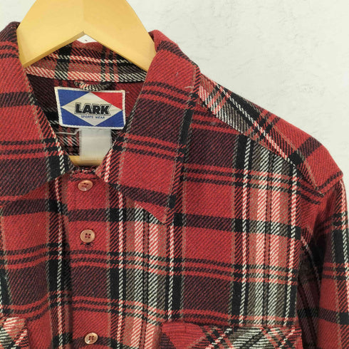 LARK SPORTS WEAR ラークスポーツウェア チェック 長袖 シャツ メンズ