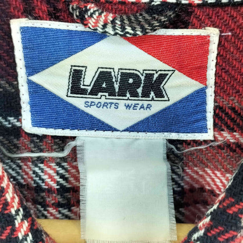 LARK SPORTS WEAR ラークスポーツウェア チェック 長袖 シャツ メンズ
