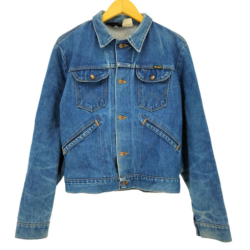 ラングラー Wrangler 70-80s 黒三角タグ デニムジャケット メンズ