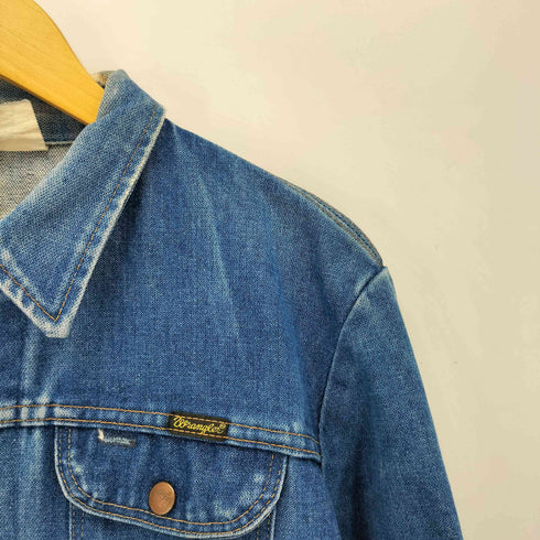 ラングラー Wrangler 70-80s 黒三角タグ デニムジャケット メンズ
