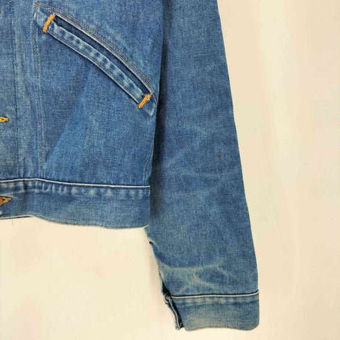 ラングラー Wrangler 70-80s 黒三角タグ デニムジャケット メンズ