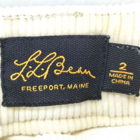エルエルビーン L.L.Bean 筆記体タグ 復刻 コーデュロイ フレア パンツ メンズ JPN:2
