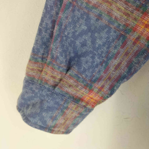 THINK PINK シンクピンク 90s コットン 刺繍 チェック 長袖 ボタンダウンシャツ メンズ 0
