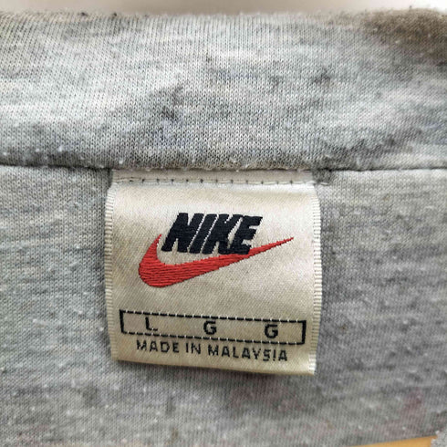 ナイキ NIKE 90S 白タグ スウッシュ刺繍 ジップアップ フーデッド ナイロン ジャケット メンズ import:L