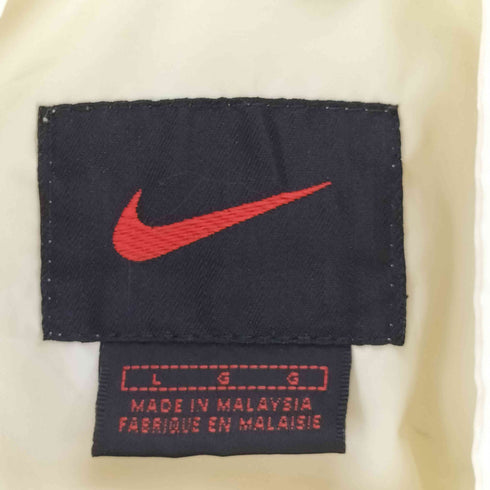 ナイキ NIKE 90S 赤黒タグ スウッシュ刺繍 ジップアップ ナイロン ジャケット メンズ import:L