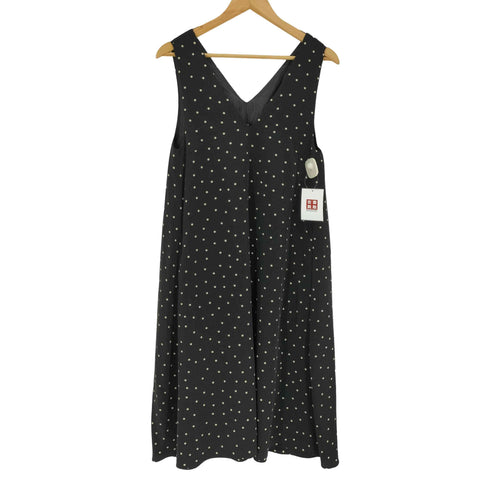 スローブイエナ SLOBE IENA Vネック ノースリーブ ドット ワンピース レディース