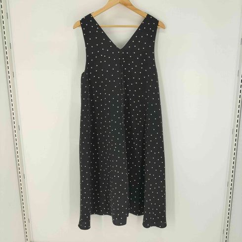 スローブイエナ SLOBE IENA Vネック ノースリーブ ドット ワンピース レディース
