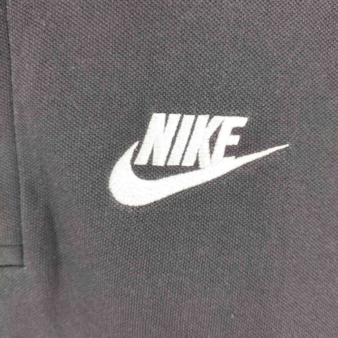 ナイキ NIKE コットン スウォッシュロゴ 鹿の子 半袖 ポロシャツ メンズ M