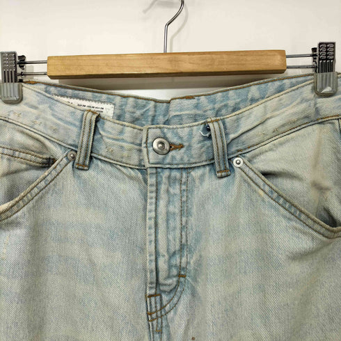 ザラ ZARA ダメージ加工 ワイド カーゴ デニム メンズ 36