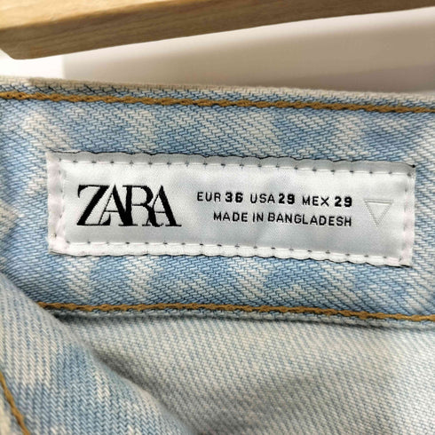ザラ ZARA ダメージ加工 ワイド カーゴ デニム メンズ 36