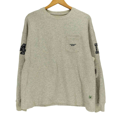 ザダファーオブセントジョージ The DUFFER of ST.GEORGE ELEPHANT BRAND 別注 ロゴ刺繍 ワッペン ナンバリング84 ポケット クルーネックスウェット トレーナー メンズ