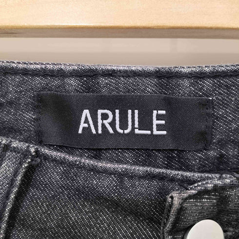エージェムナイン AGEM/9 ARULE ワイドシルエット 切り替えダメージ加工 サイドポケット デニムパンツ メンズ