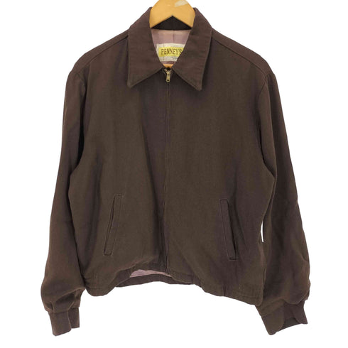 ペニーズ PENNEYS 50s SERVAL ジップ ウールギャバ ジップアップ ブルゾン スイングトップ メンズ