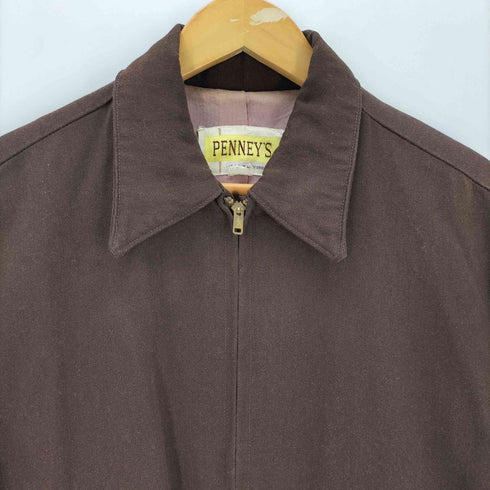 ペニーズ PENNEYS 50s SERVAL ジップ ウールギャバ ジップアップ ブルゾン スイングトップ メンズ
