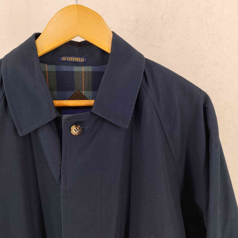 SCOTFIELD 裏地チェック ステンカラー コート メンズ JPN:L