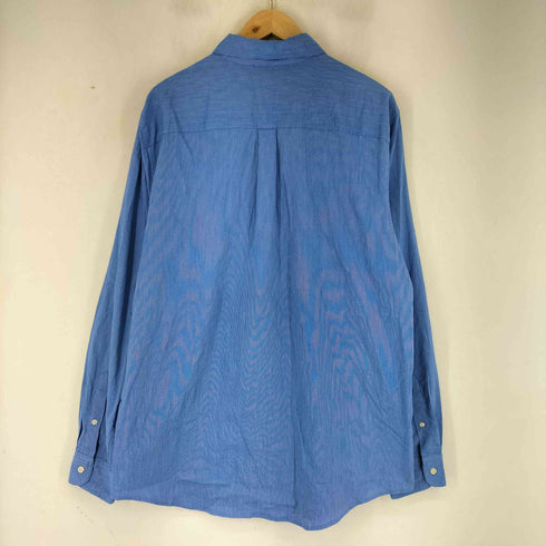 チャップス CHAPS STRETCH EASY CARE ワンポイント刺繍 ロングスリーブ BDシャツ メンズ import:L