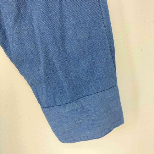 チャップス CHAPS STRETCH EASY CARE ワンポイント刺繍 ロングスリーブ BDシャツ メンズ import:L