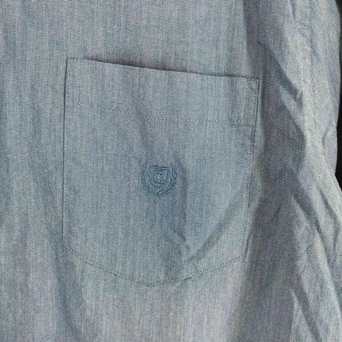 チャップス CHAPS STRETCH EASY CARE ワンポイント刺繍 ロングスリーブ BDシャツ メンズ import:L