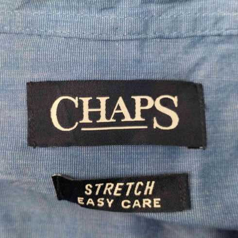 チャップス CHAPS STRETCH EASY CARE ワンポイント刺繍 ロングスリーブ BDシャツ メンズ import:L