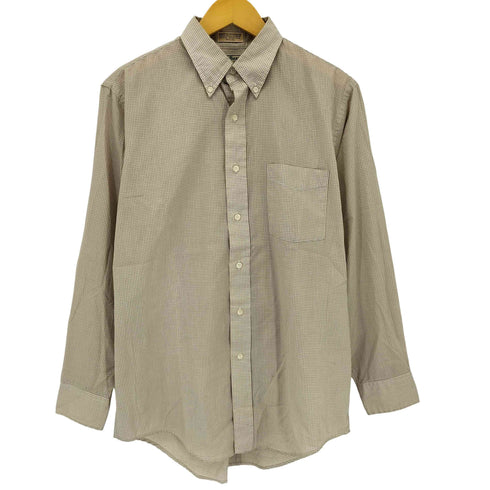 エルエルビーン L.L.Bean 80S USA製 コットンポリボタンダウンチェックシャツ メンズ 15 1/2-33