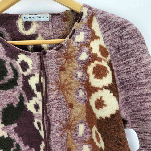 ツモリチサト TSUMORI CHISATO 総柄 プルオーバー ニット レディース M