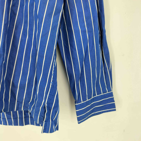 ポロバイラルフローレン Polo by RALPH LAUREN 90~00S オープンカラー長袖ストライプシャツ メンズ import:L
