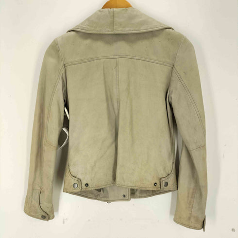 ギャップ Gap 00s LAMB LEATHER ラムレザー 変形 ライダースジャケット レディース XS