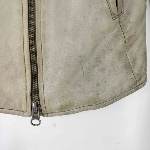 ギャップ Gap 00s LAMB LEATHER ラムレザー 変形 ライダースジャケット レディース XS