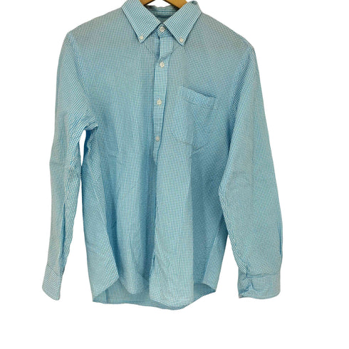 エルエルビーン L.L.Bean シアサッカー ギンガムチェック 長袖シャツ メンズ import:M