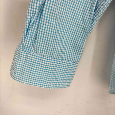 エルエルビーン L.L.Bean シアサッカー ギンガムチェック 長袖シャツ メンズ import:M